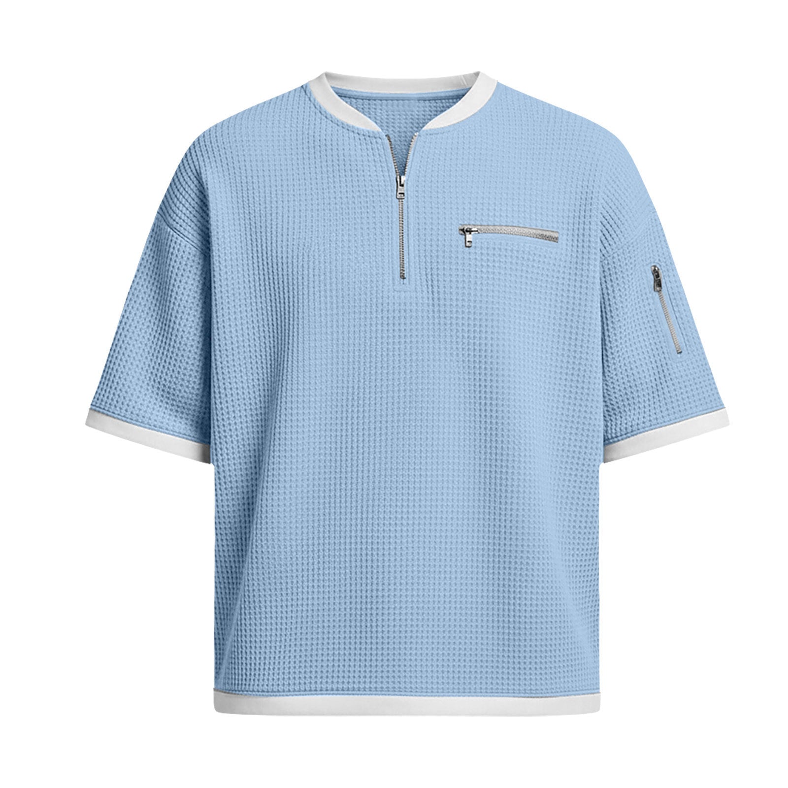 Men's Casual Polo Shirt - Breathable, Loose-Fit, Short-Sleeve Polyester for Everyday Comfort