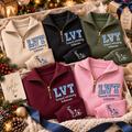 LVT Embroidered Quarter-Zip Sweatshirt – Personalized Vet Tech Gift - view 2