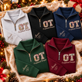 Custom OT Quarter Zip Sweatshirt – Personalized Occupational Therapist Pullover with Name