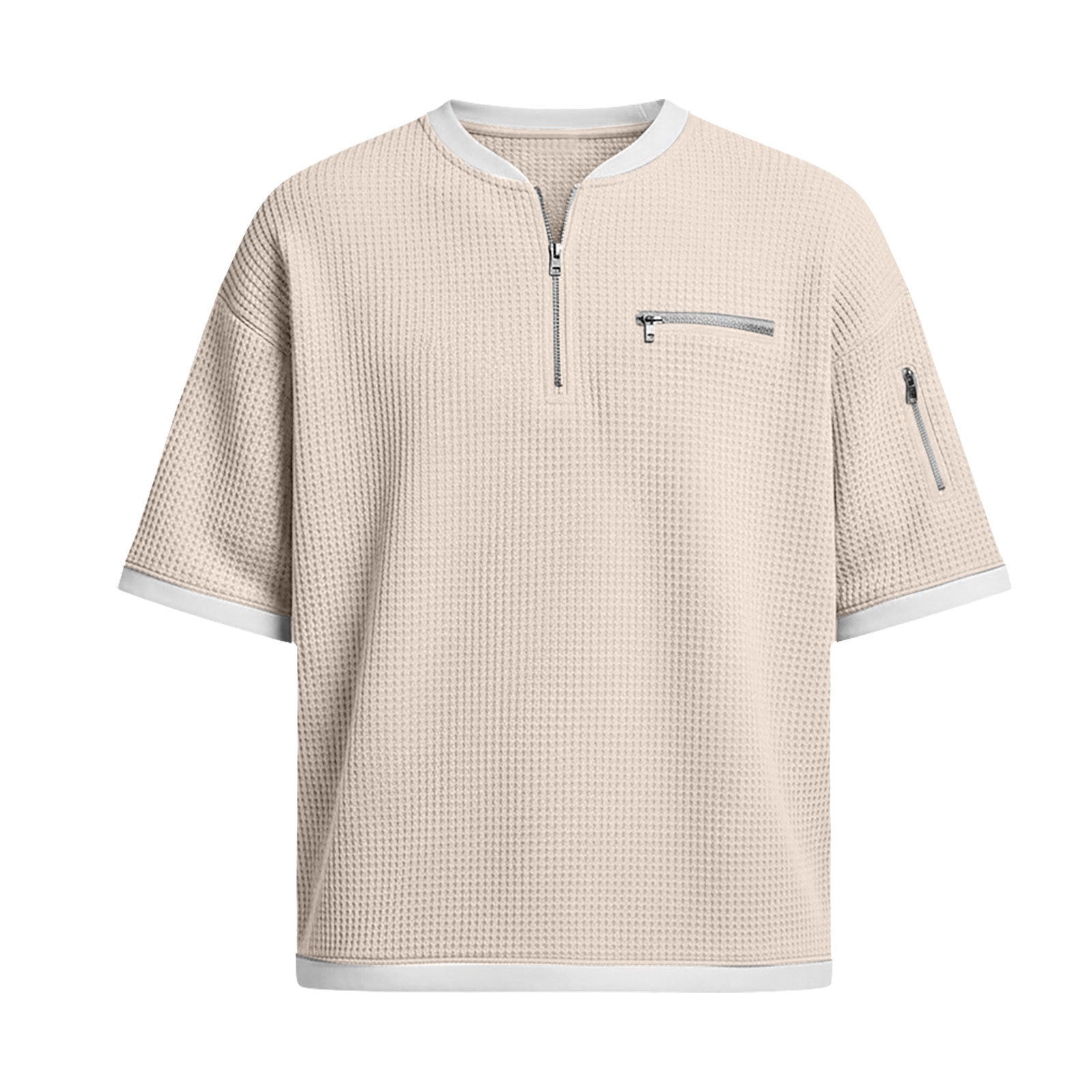Men's Casual Polo Shirt - Breathable, Loose-Fit, Short-Sleeve Polyester for Everyday Comfort