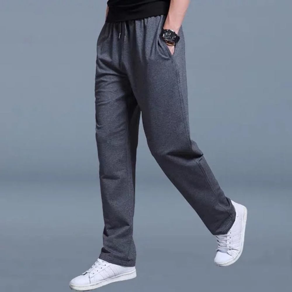 Men's Casual Jogger Pants with Straight Leg and Drawstring