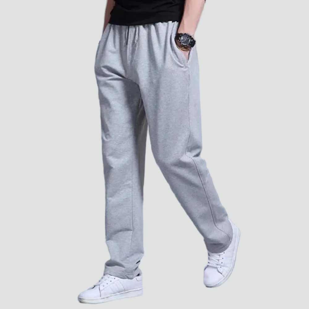 Men's Casual Jogger Pants with Straight Leg and Drawstring