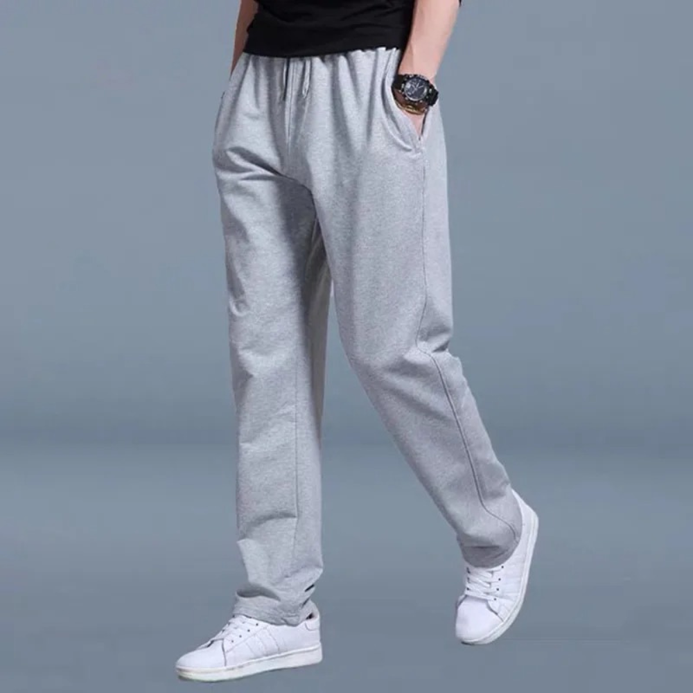 Men's Casual Jogger Pants with Straight Leg and Drawstring