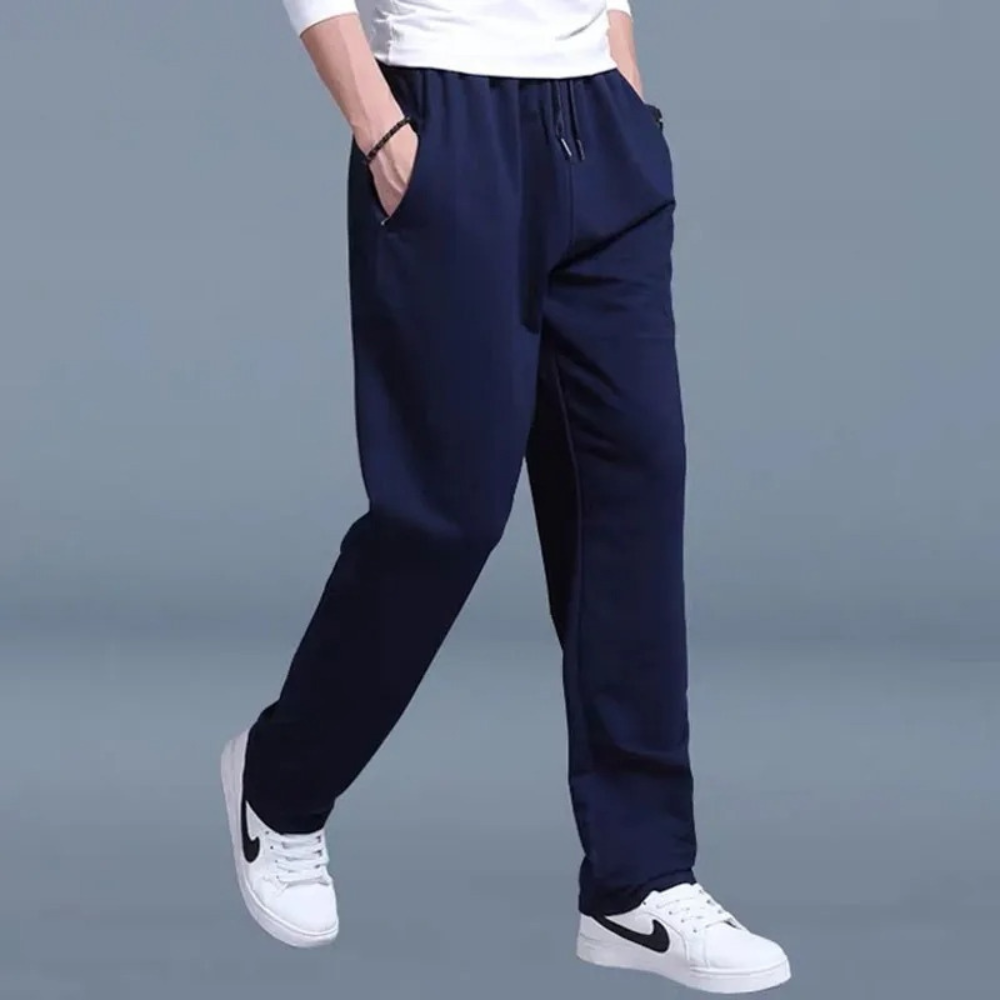 Men's Casual Jogger Pants with Straight Leg and Drawstring