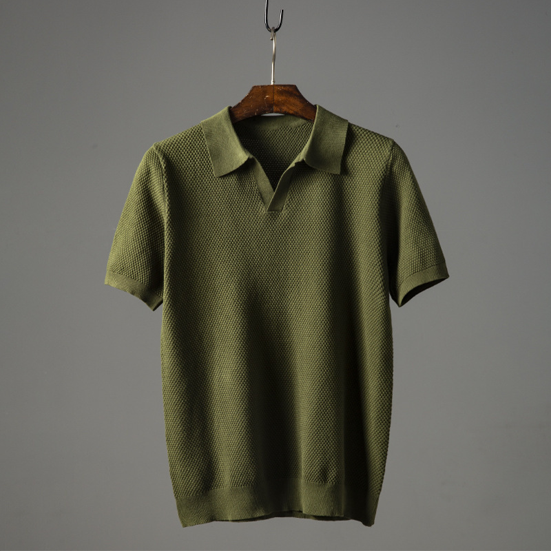 Men's Short Sleeve Polo Shirt in Soft Cotton - Ideal for Everyday Casual Wear