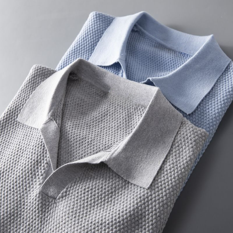 Men's Short Sleeve Polo Shirt in Soft Cotton - Ideal for Everyday Casual Wear