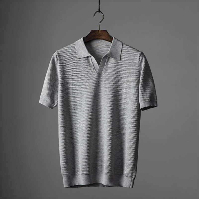 Men's Short Sleeve Polo Shirt in Soft Cotton - Ideal for Everyday Casual Wear