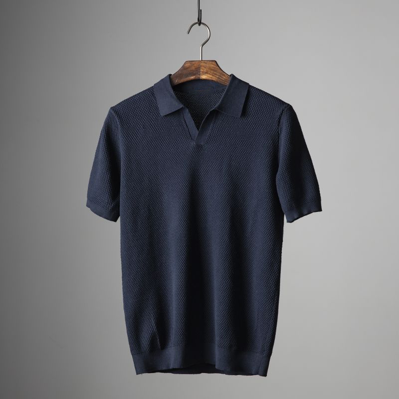 Men's Short Sleeve Polo Shirt in Soft Cotton - Ideal for Everyday Casual Wear