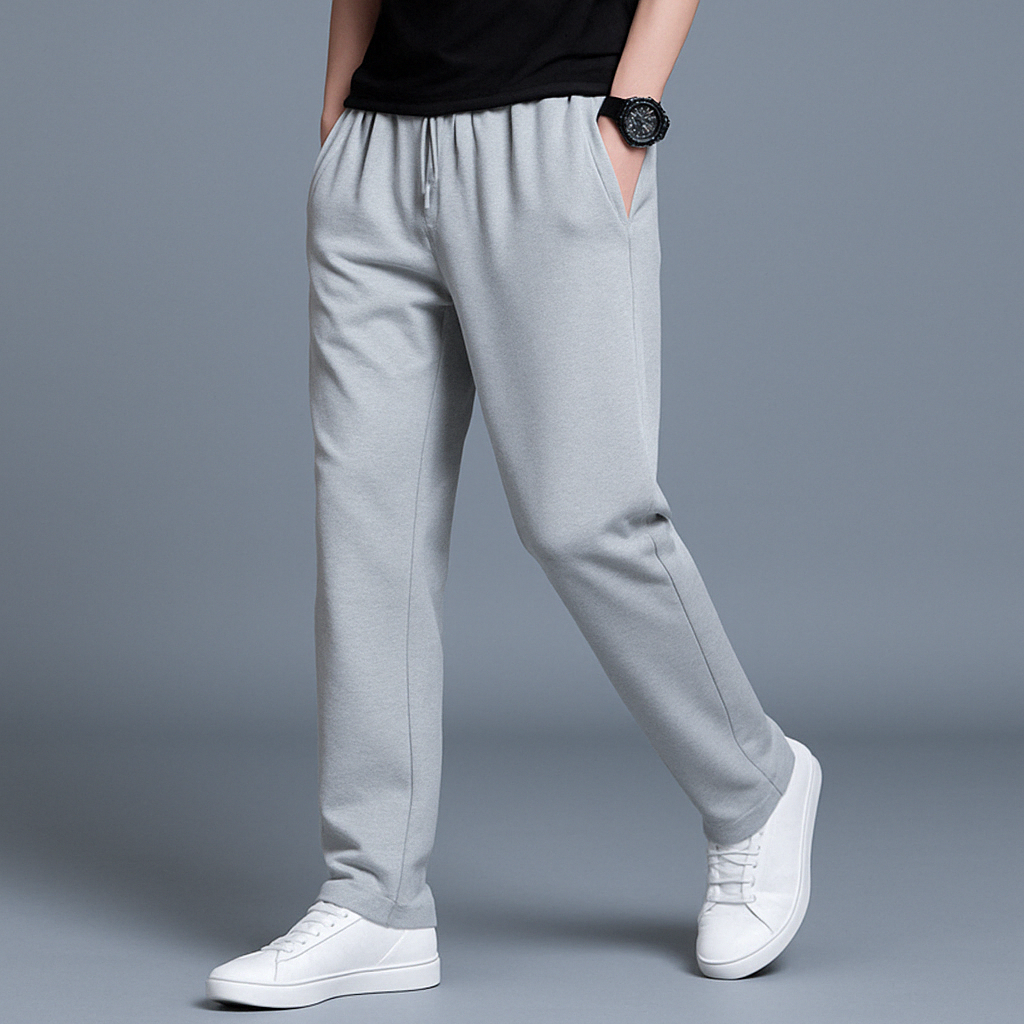 Men's Casual Jogger Pants with Straight Leg and Drawstring