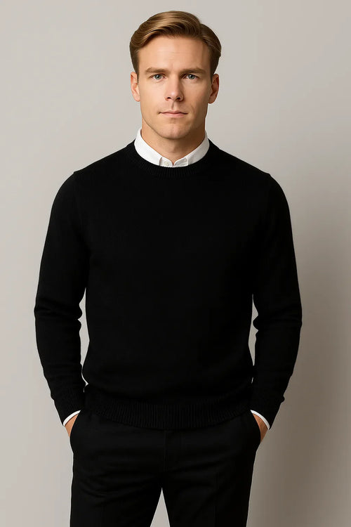 Classic Elegant Men's Sweater for All-Season Comfort