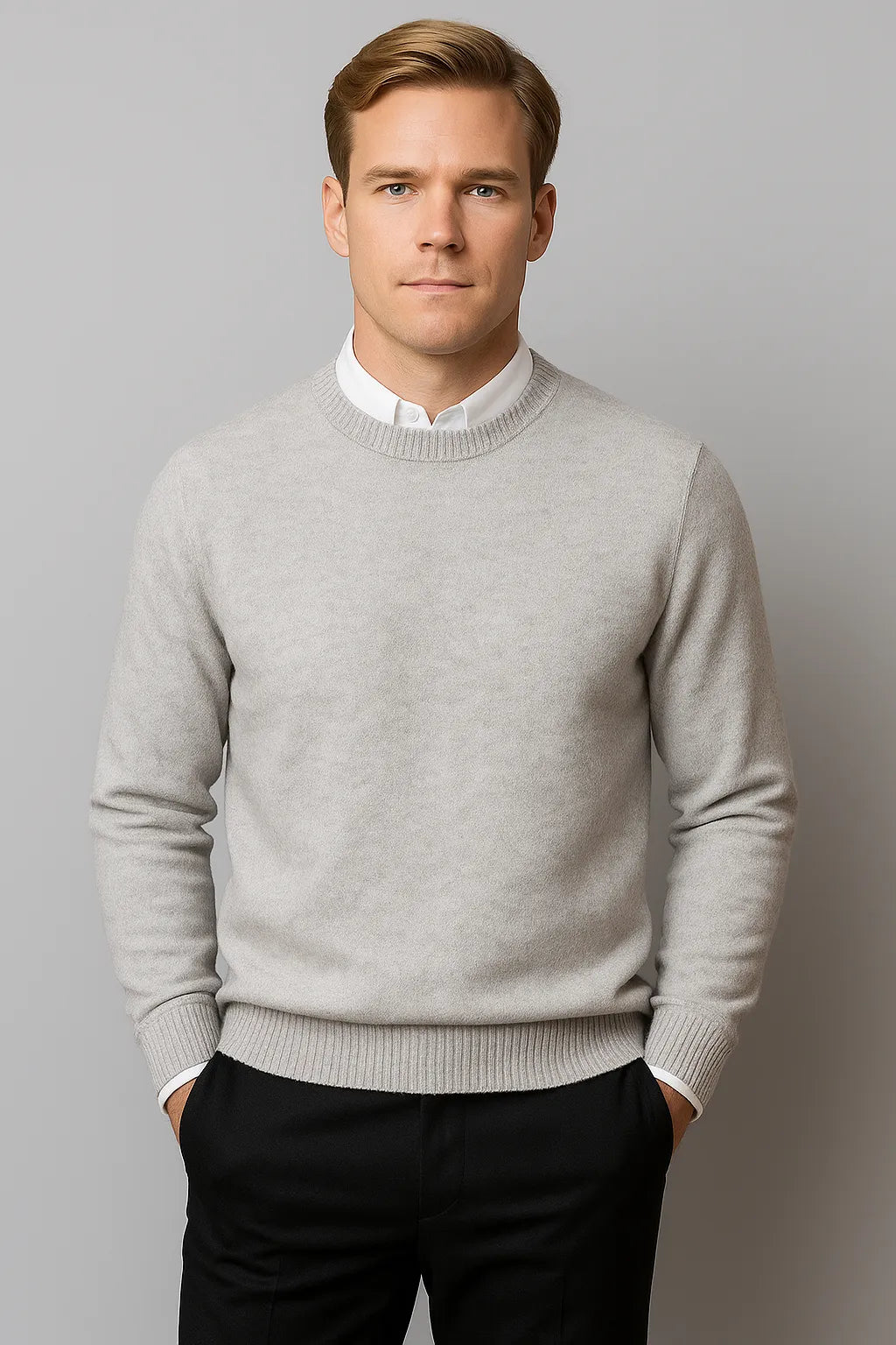 Classic Elegant Men's Sweater for All-Season Comfort