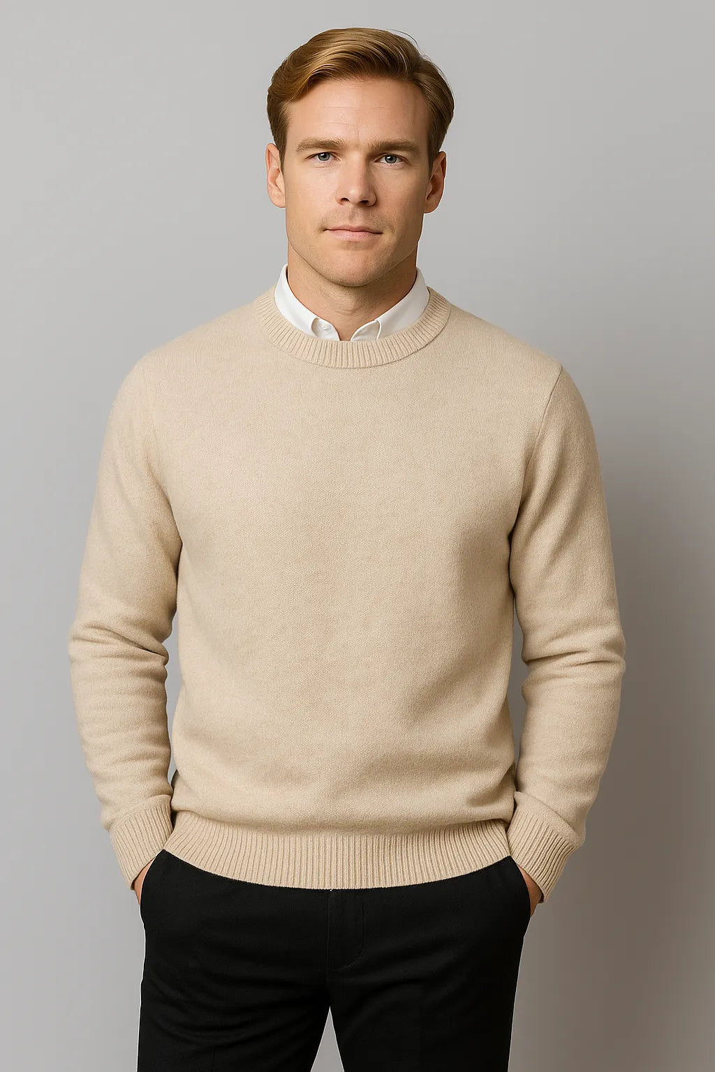 Classic Elegant Men's Sweater for All-Season Comfort