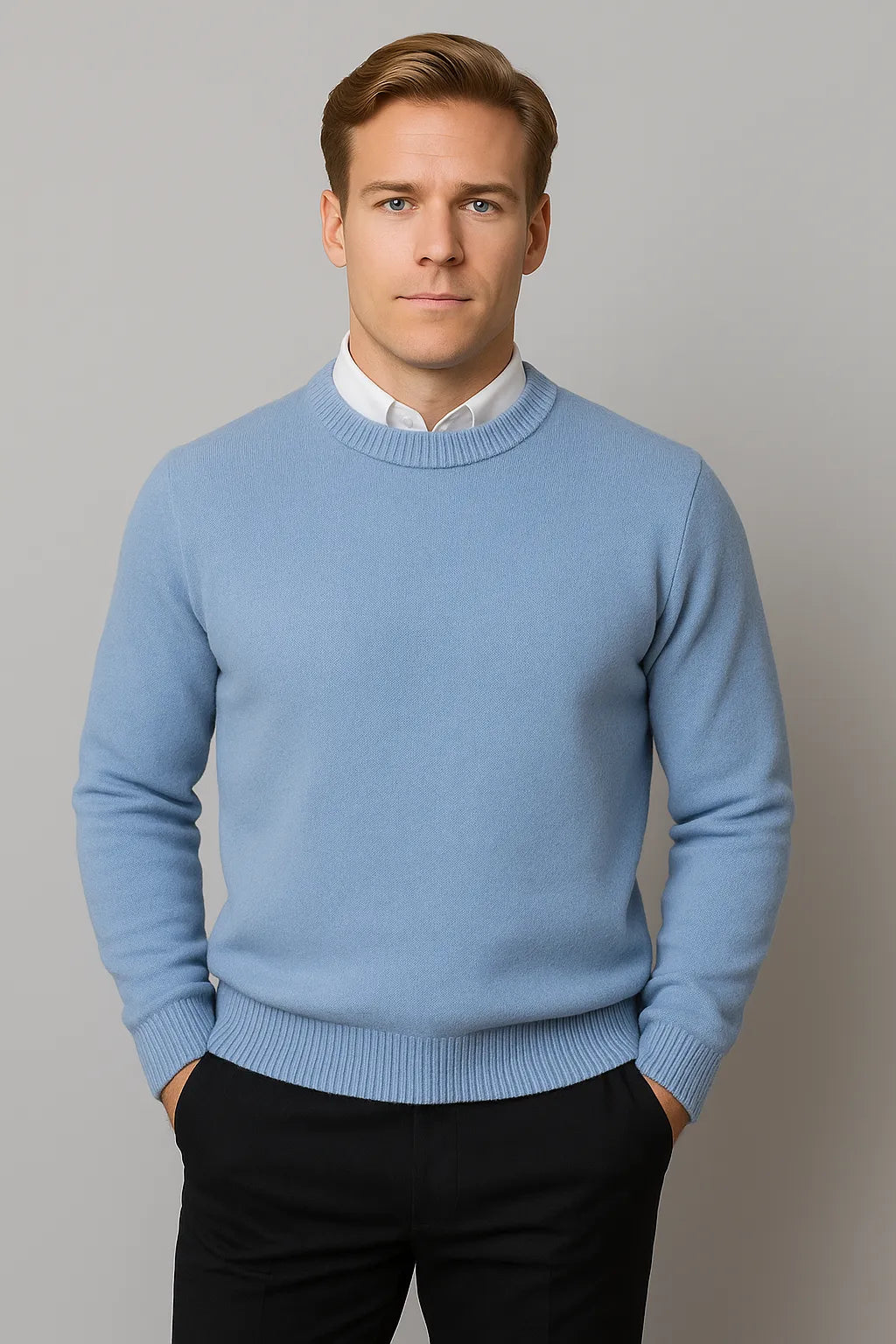 Classic Elegant Men's Sweater for All-Season Comfort