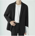 Modern Tailored Minimalist Men's Suit Set for All-Season Elegance