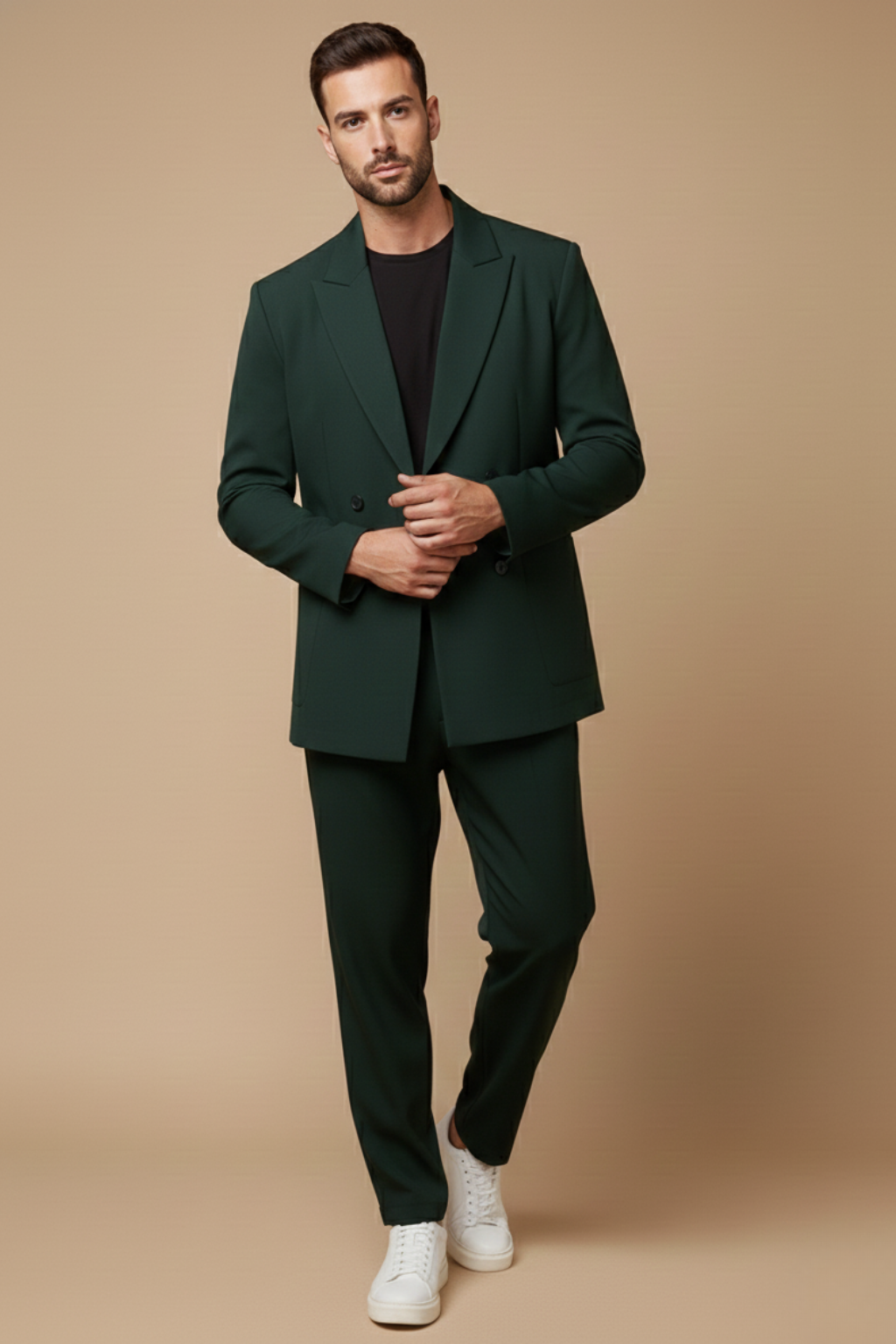 Stylish Slim Fit Black Suit for Men