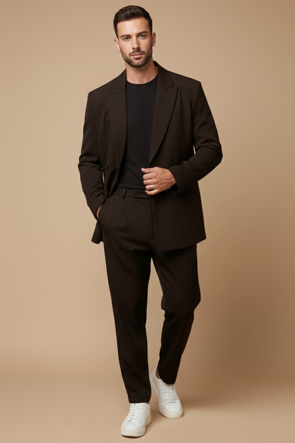 Stylish Slim Fit Black Suit for Men