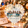 Personalized ICU Team Photo Glass Ornament - Medical Staff Thank You Gift 2026