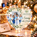 Personalized Hospital Team Photo Glass Ornament - Healthcare Appreciation Gift 2026