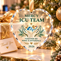 Personalized ICU Team Glass Ornament - Custom Healthcare Appreciation Christmas Gift 2026