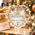 Personalized Medical Center Glass Ornament - Custom Healthcare Team Christmas Gift 2026