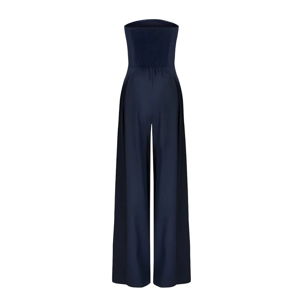 Women’s Tube Jumpsuit with Waist Sculpting Corset Effect – Elegant Slim Fit