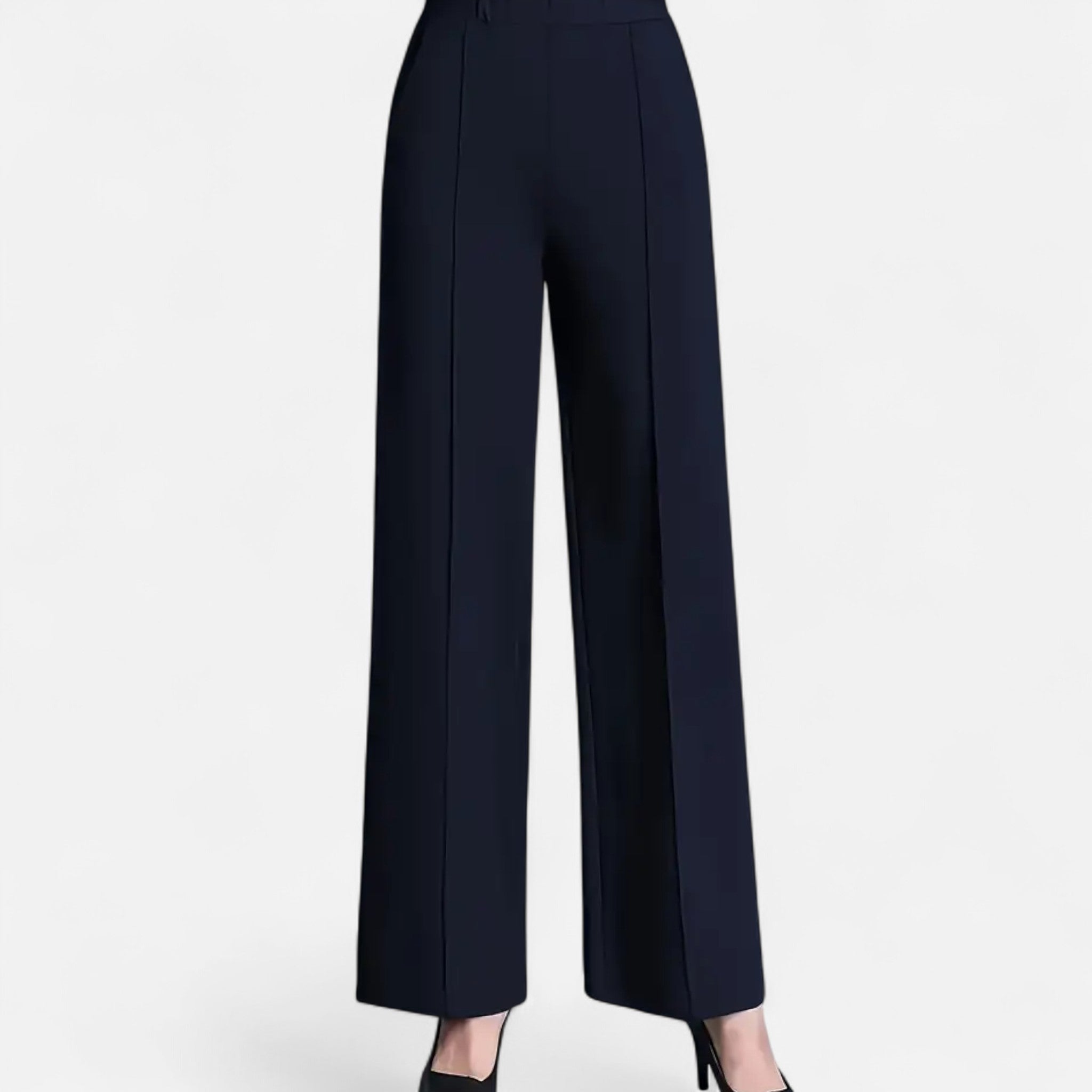 Valmonti | Women's High-Waisted Wide-Leg Pants