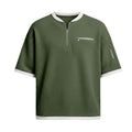 Men's Casual Polo Shirt - Breathable, Loose-Fit, Short-Sleeve Polyester for Everyday Comfort