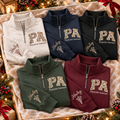 Custom PA Quarter Zip Sweatshirt – Personalized Physician Assistant Pullover with Name